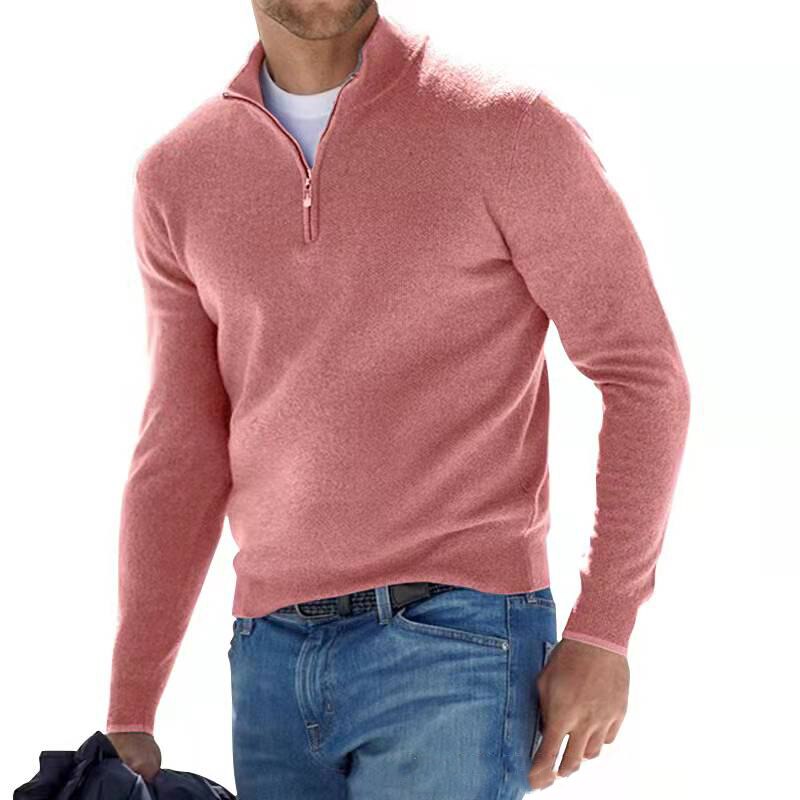 Men's Fine Knit Half-Zip Sweater