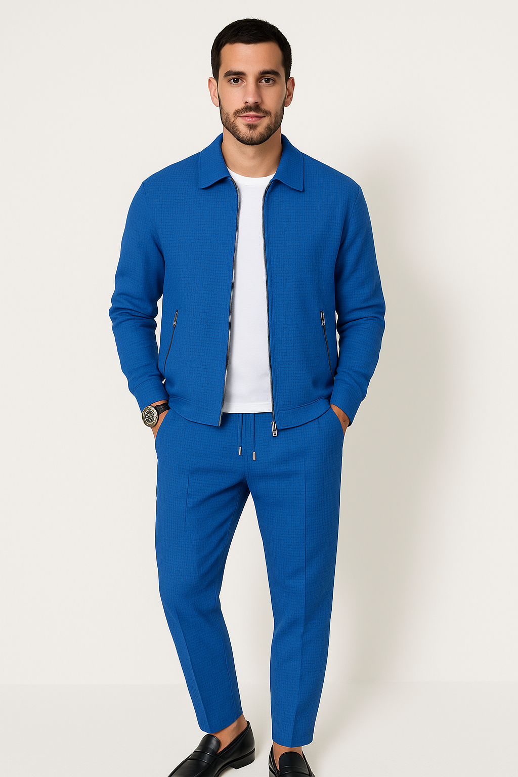 Men's Waffle Knit 2-Piece Set