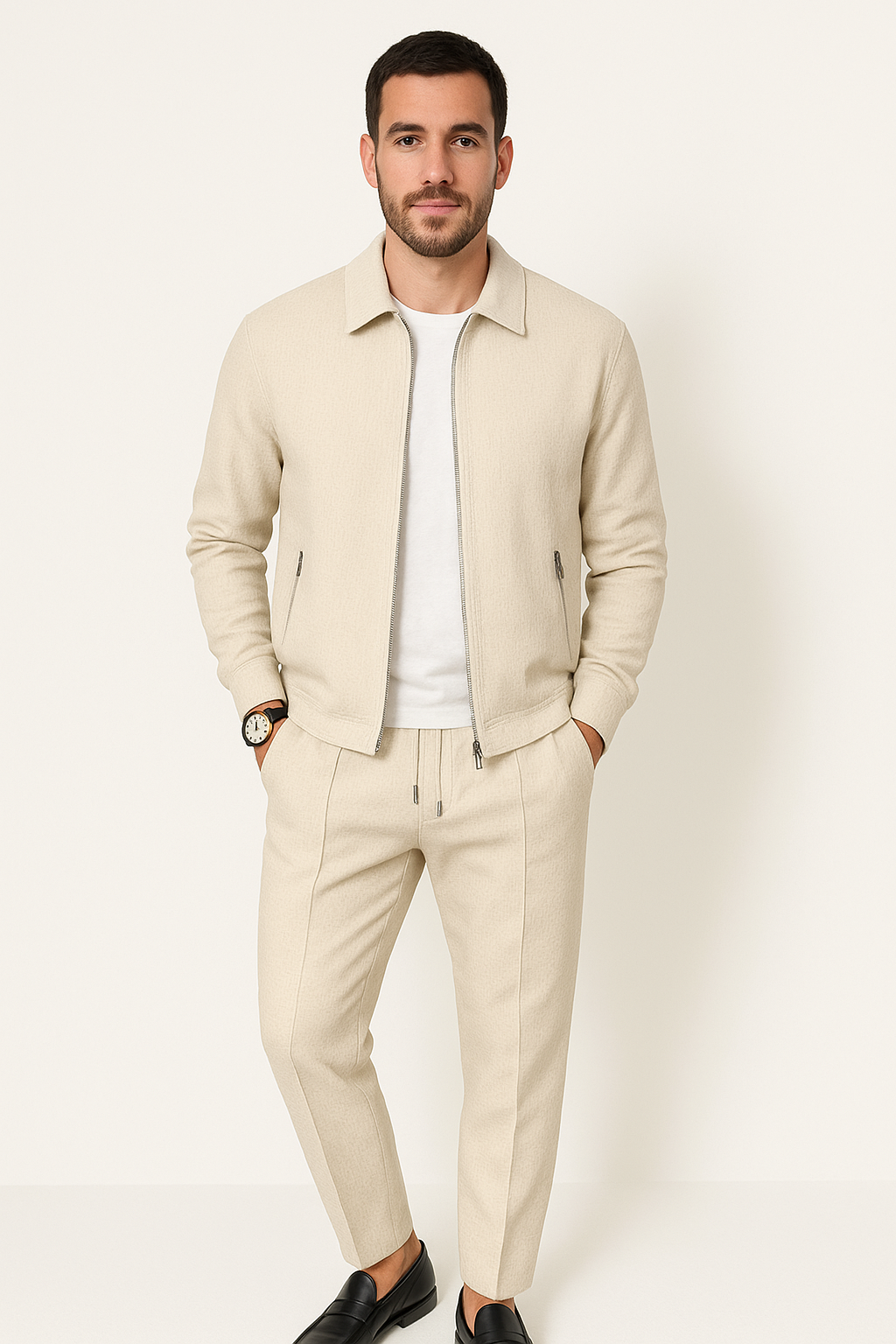 Men's Waffle Knit 2-Piece Set