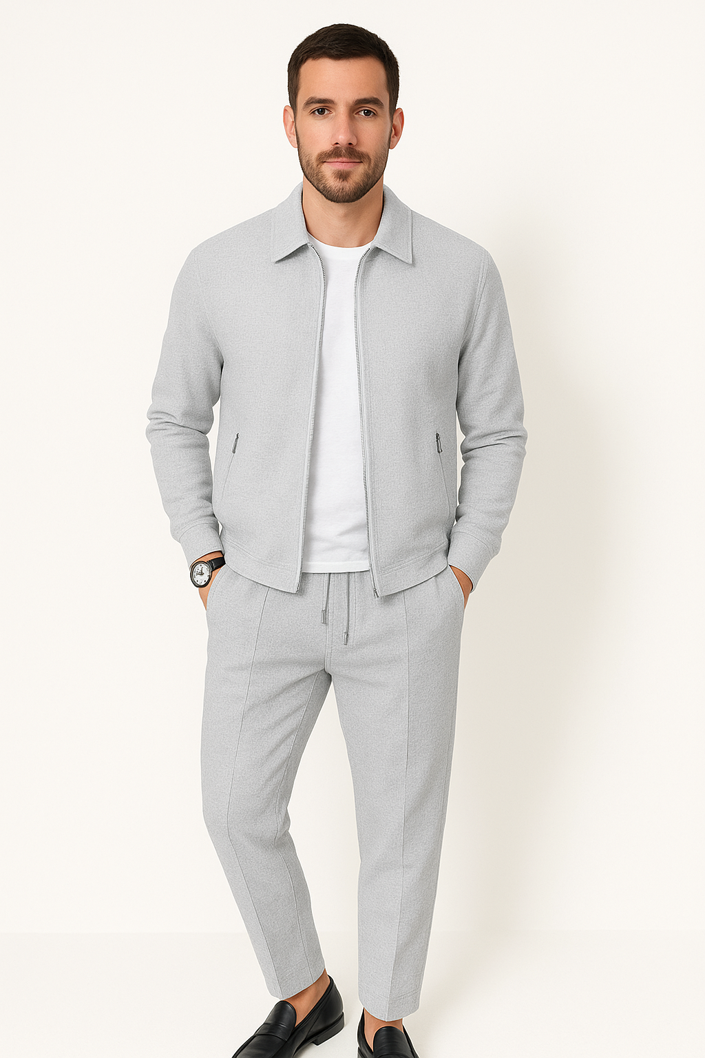 Men's Waffle Knit 2-Piece Set
