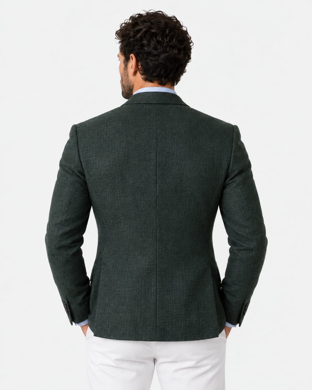 Men's Slim-Fit Peak Lapel Blazer