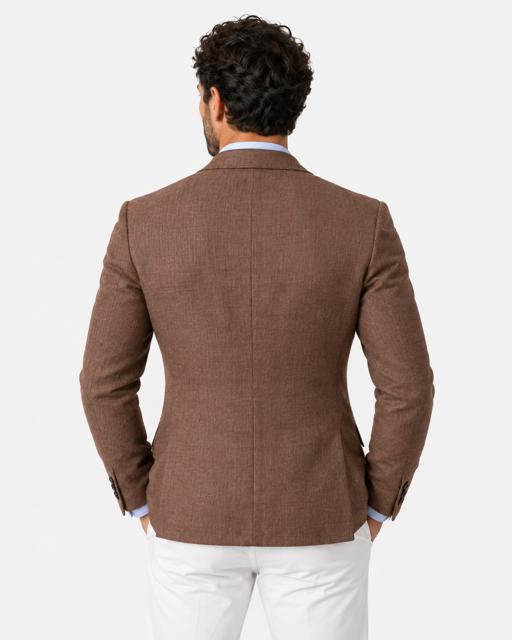 Men's Slim-Fit Peak Lapel Blazer