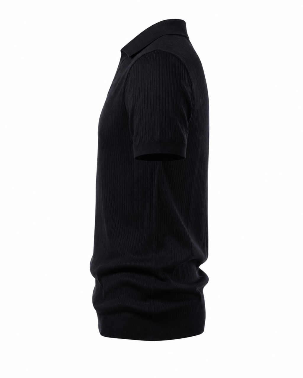 Men's Black Polo Shirt – Classic Short Sleeve Casual Collared Top