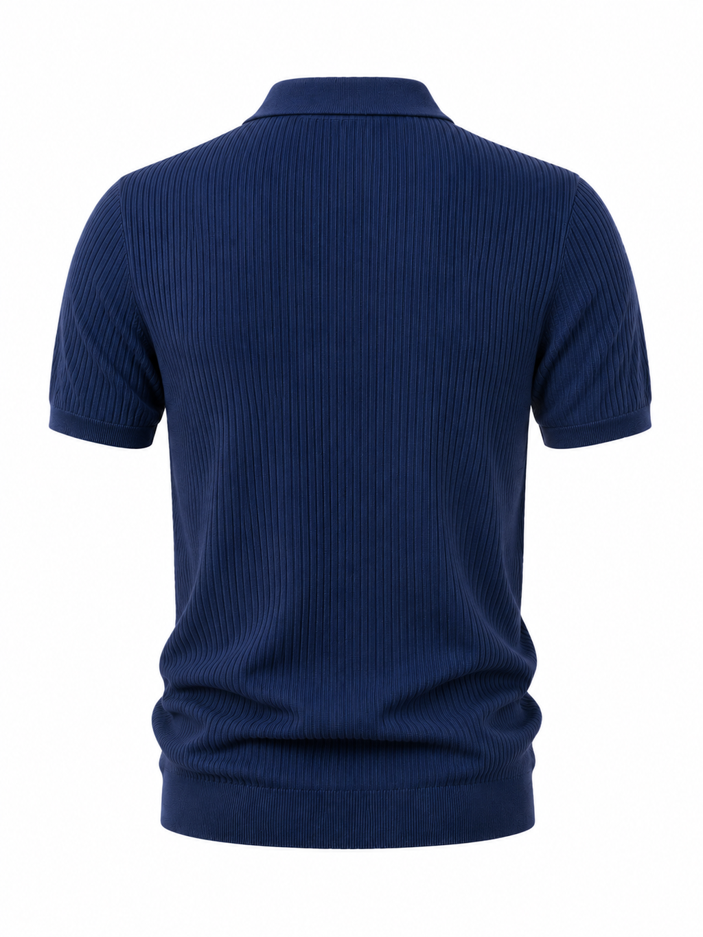 Men's Blue Polo Shirt – Classic Short Sleeve Casual Collared Top