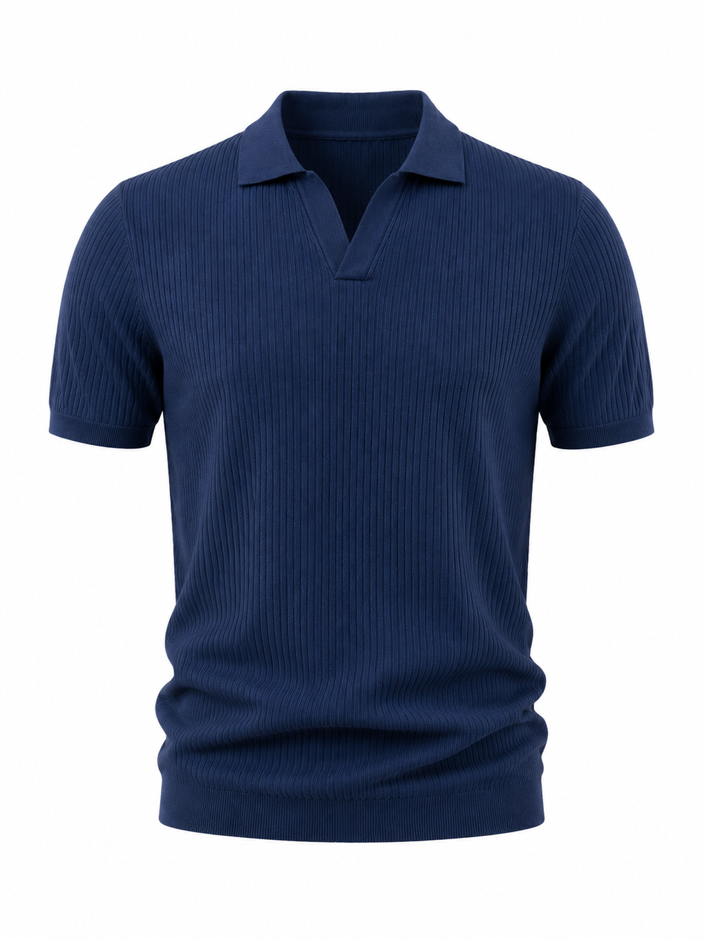 Men's Blue Polo Shirt – Classic Short Sleeve Casual Collared Top