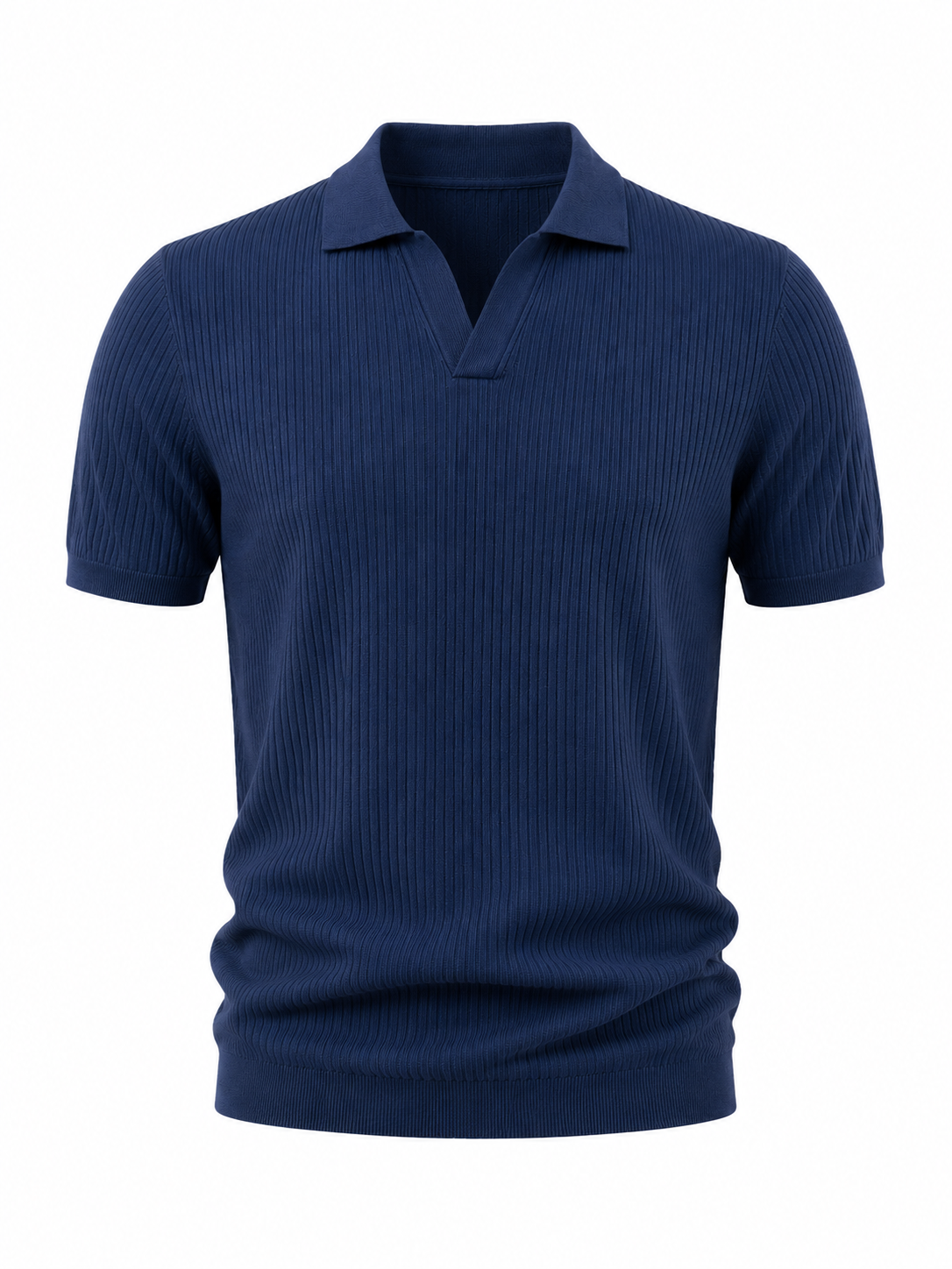 Men's Blue Polo Shirt – Classic Short Sleeve Casual Collared Top