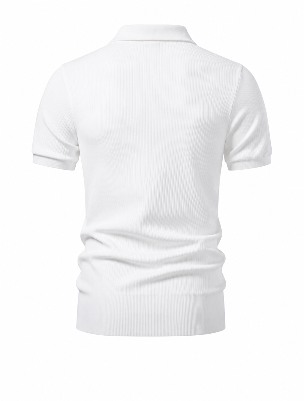 Men's White Polo Shirt – Classic Short Sleeve Casual Collared Top