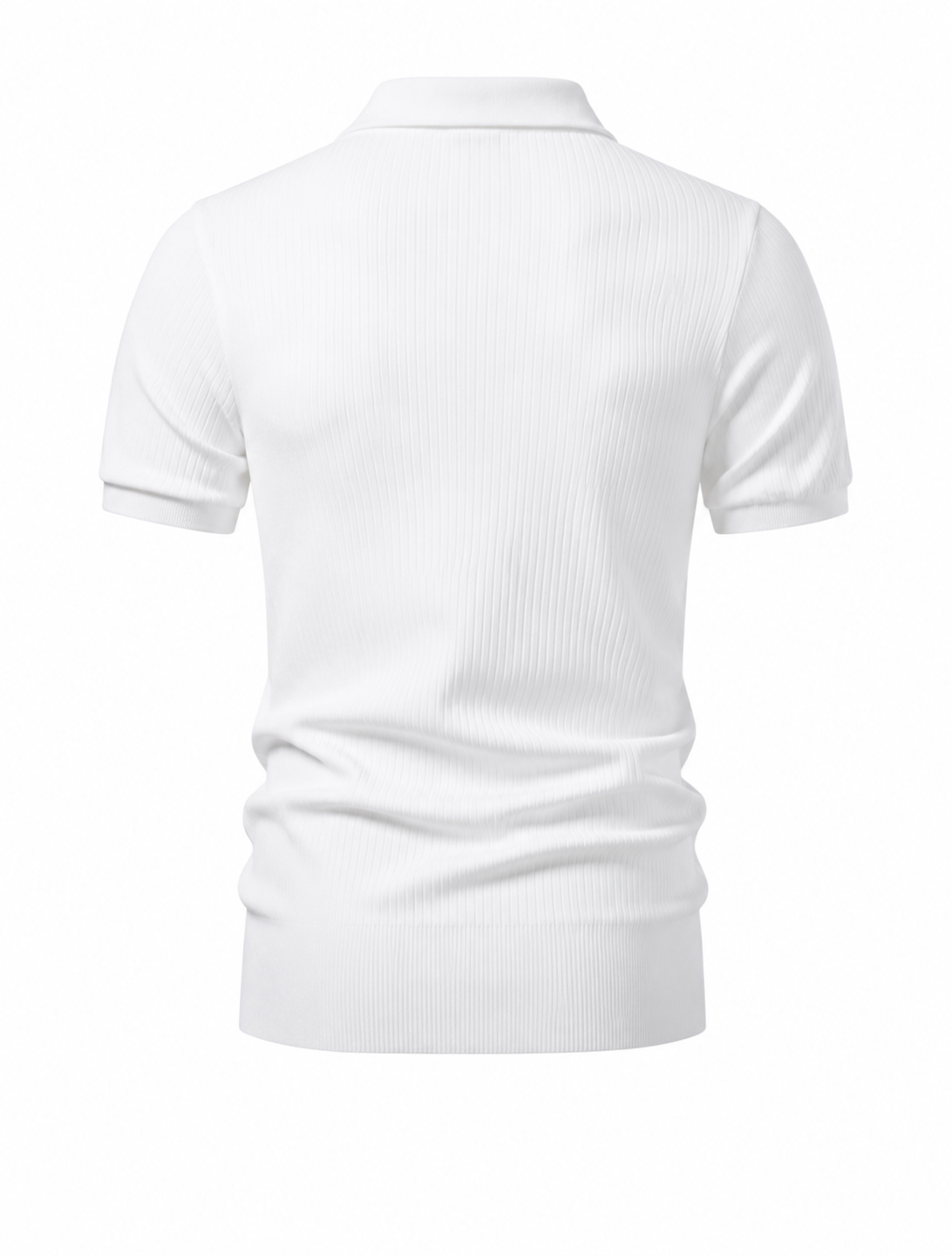 Men's White Polo Shirt – Classic Short Sleeve Casual Collared Top