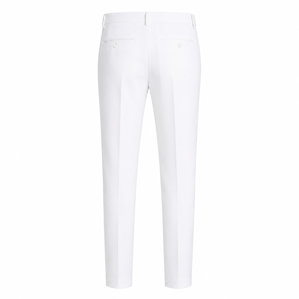 Men's White Dress Pants – Classic Smart Casual Fit