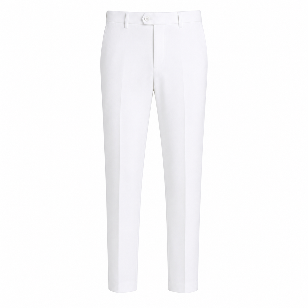 Men's White Dress Pants – Classic Smart Casual Fit