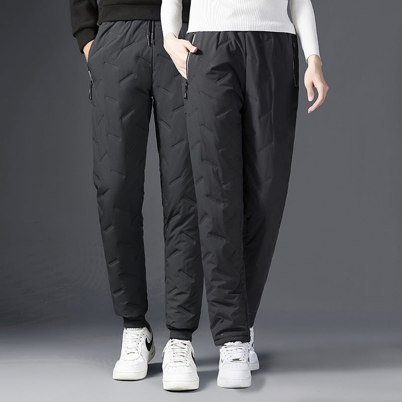 Men's Quilted Fleece-Lined Thermal Jogger Pants