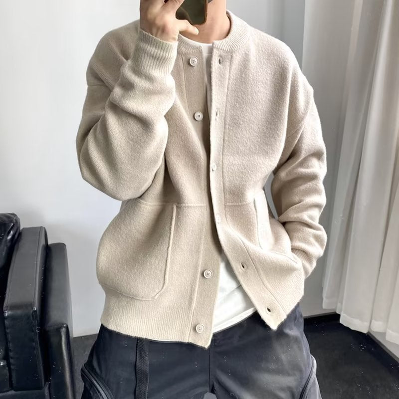 Men's Soft Knit Button-Up Cardigan