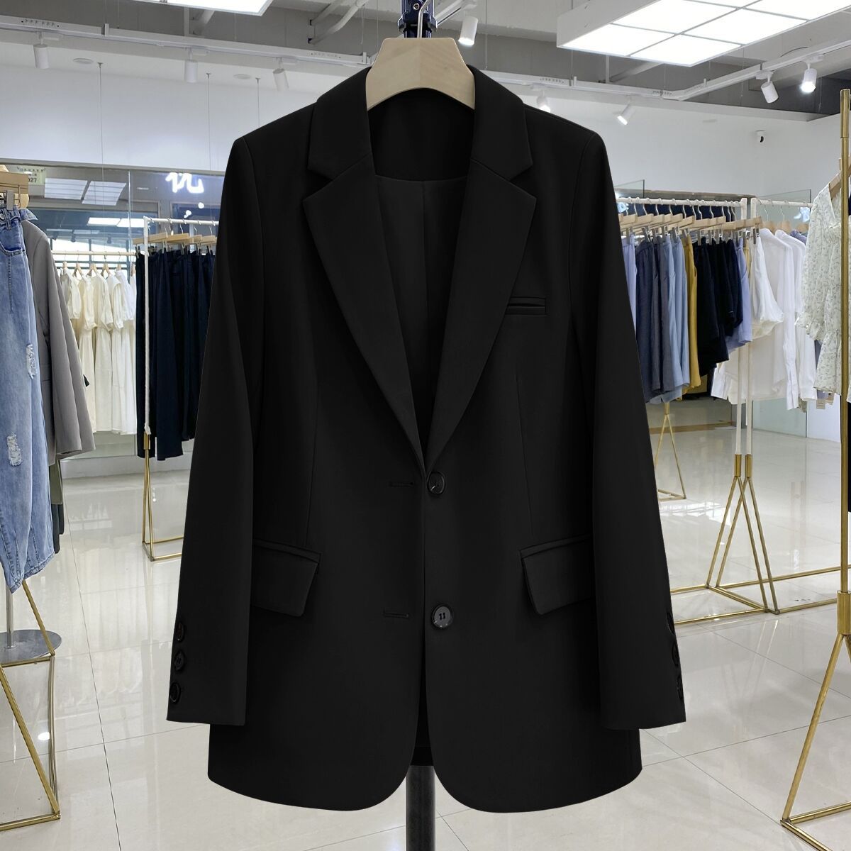 Women's Classic Two-Button Tailored Blazer