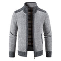 Men's Fleece-Lined Zip-Up Cardigan