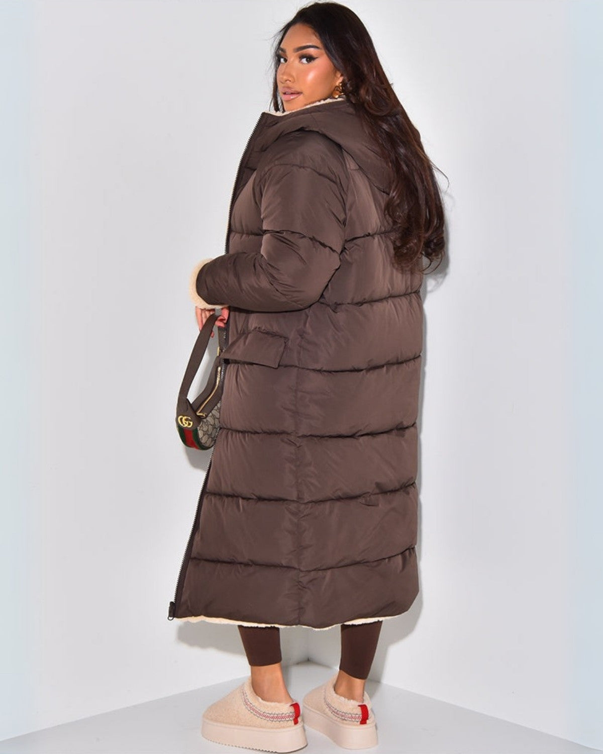 Women's Reversible 2-in-1 Warm Winter Parka Jacket