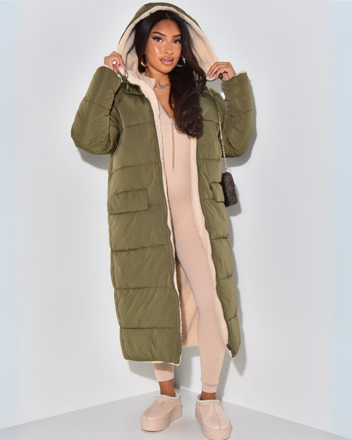 Women's Reversible 2-in-1 Warm Winter Parka Jacket