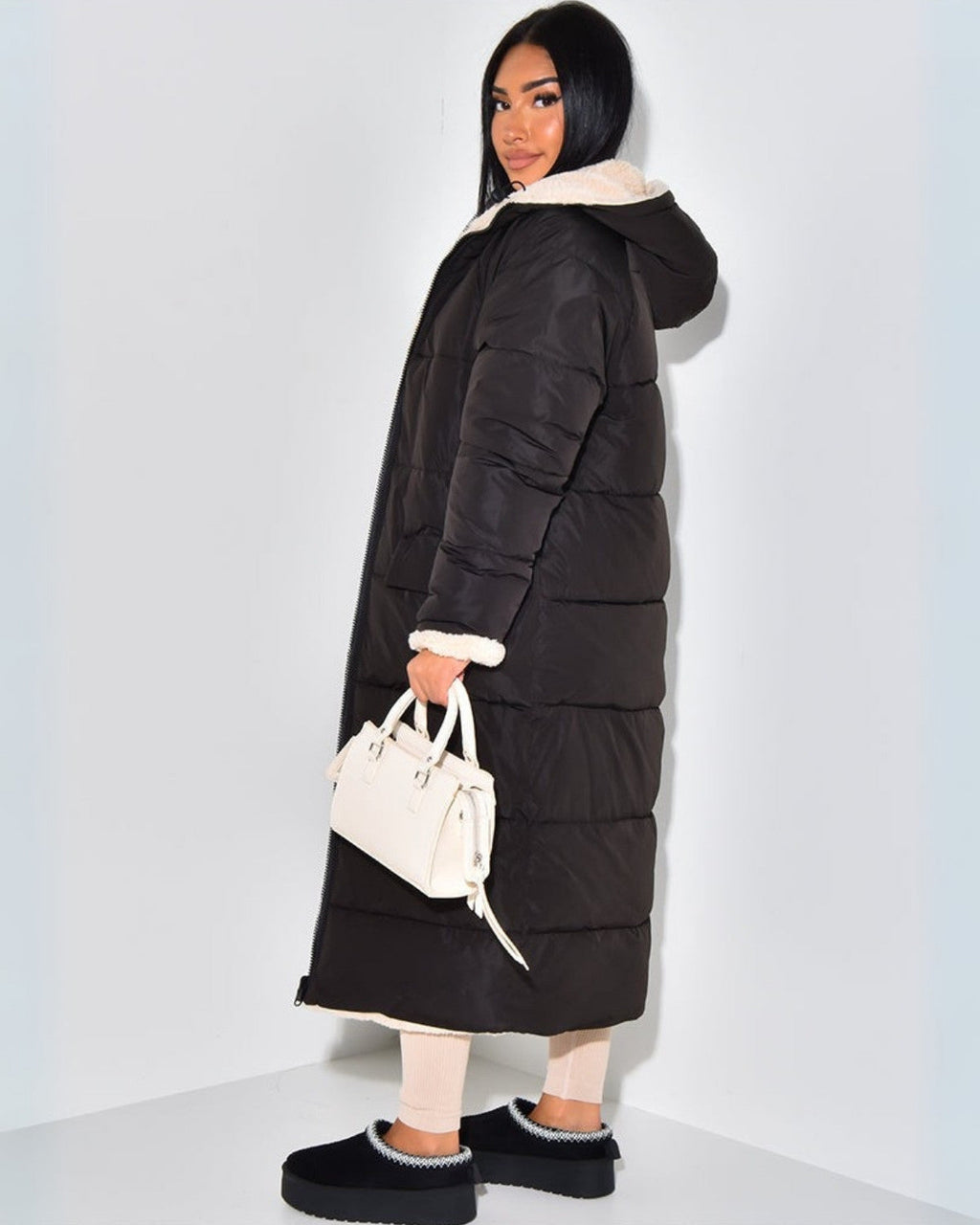 Women's Reversible 2-in-1 Warm Winter Parka Jacket