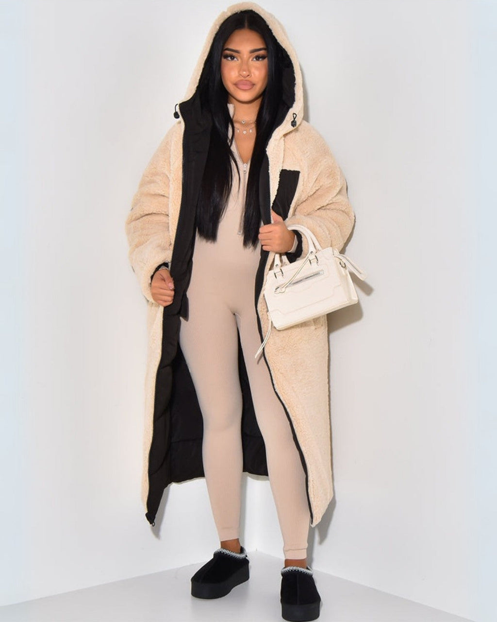 Women's Reversible 2-in-1 Warm Winter Parka Jacket