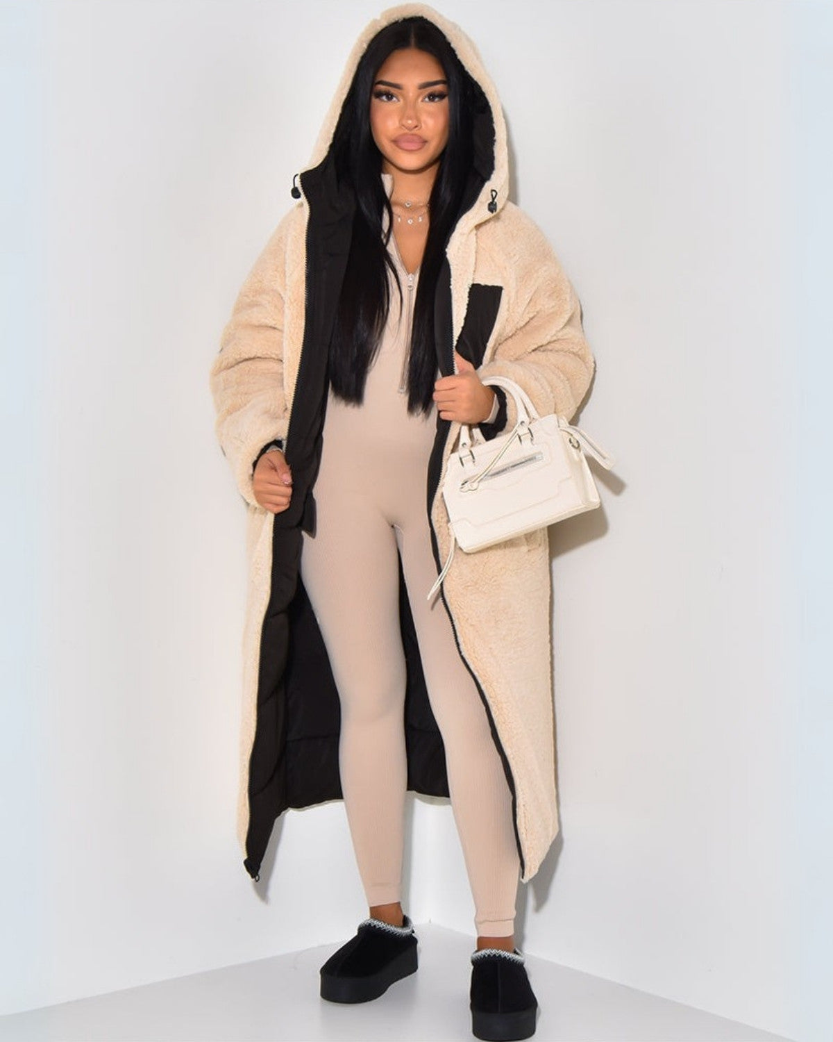 Women's Reversible 2-in-1 Warm Winter Parka Jacket