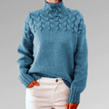 Women's Cable-Knit Turtleneck Sweater