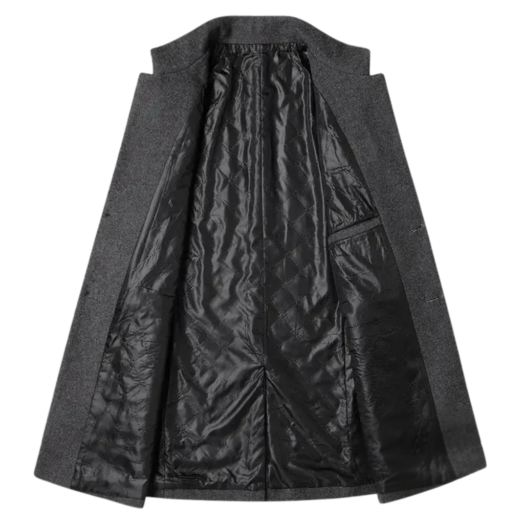 Men's Stand Collar Overcoat
