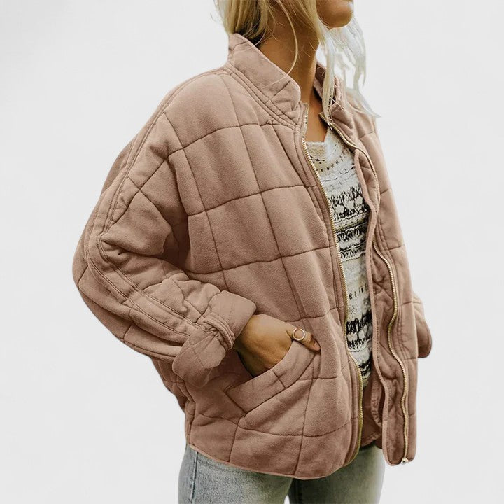 Women's Quilted Stand-Collar Puffer Jacket