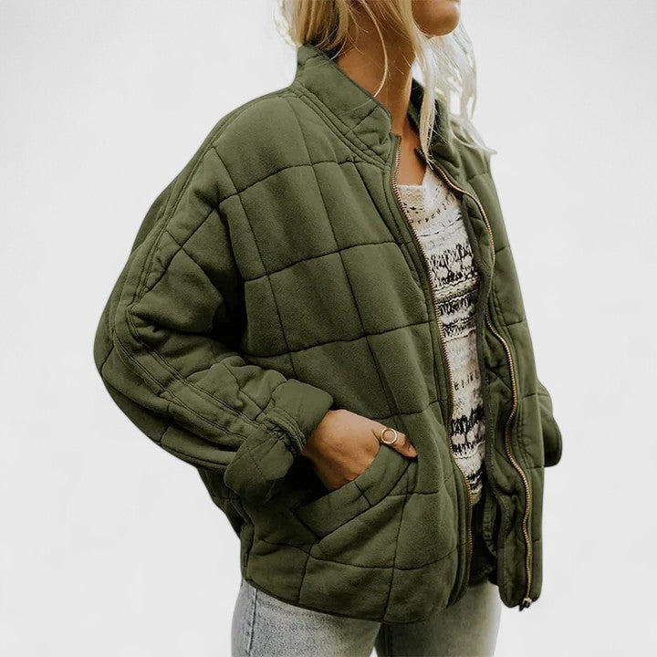 Women's Quilted Stand-Collar Puffer Jacket