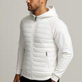 Men's Hybrid Quilted Zip-Up Hoodie Jacket