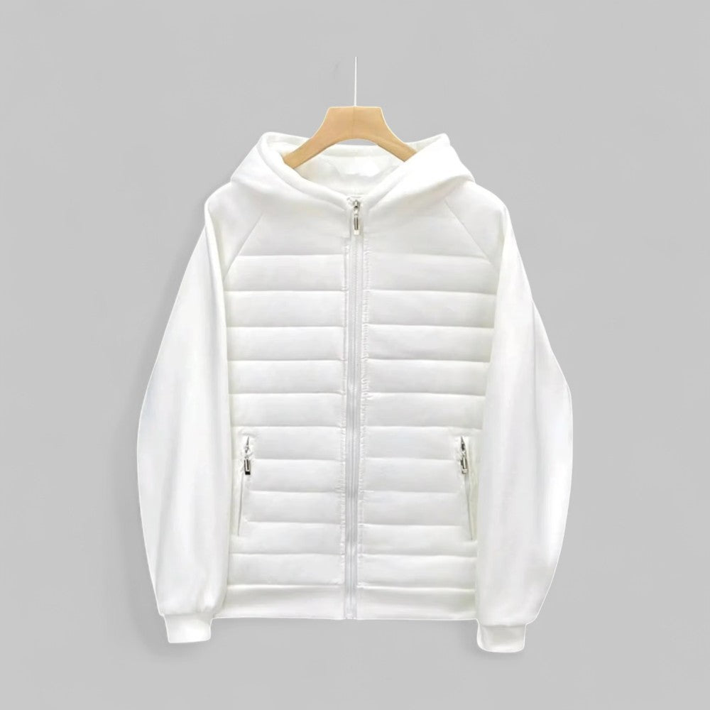 Men's Hybrid Quilted Zip-Up Hoodie Jacket