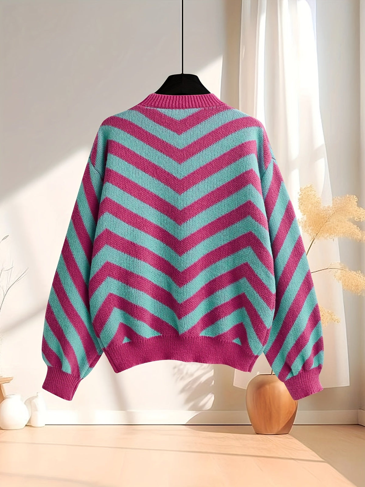 Women's Chevron Knit Sweater