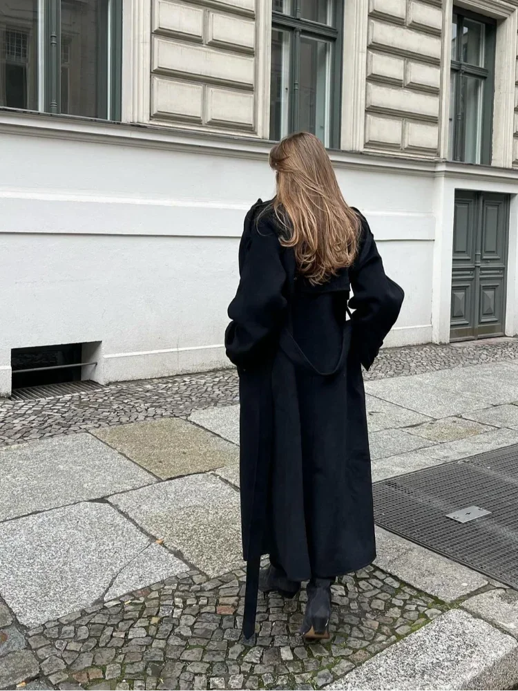 Women's Oversized Wool-Blend Coat
