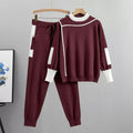 Women's Two-Piece Knit Tracksuit Set
