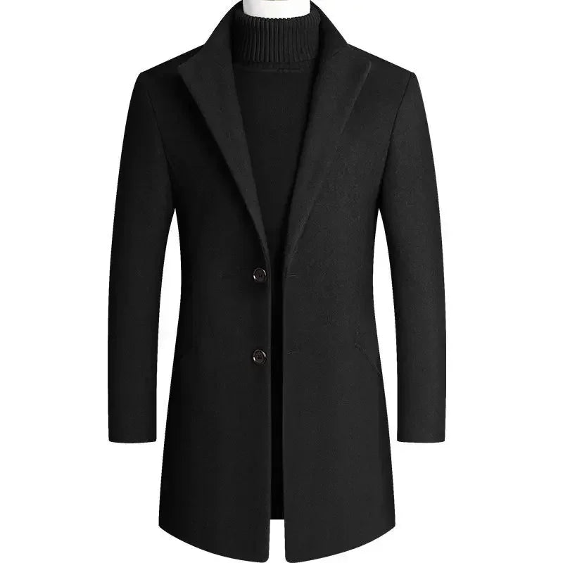 Men's Stand Collar Overcoat