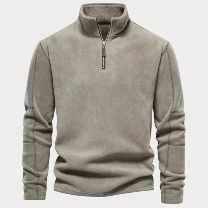 Men's Quarter-Zip Polar Fleece Pullover