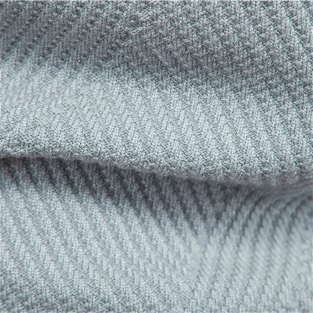 Men's Chevron Knit Striped Crewneck Sweater