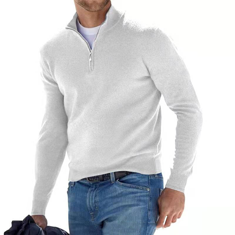 Men's Fine Knit Half-Zip Sweater