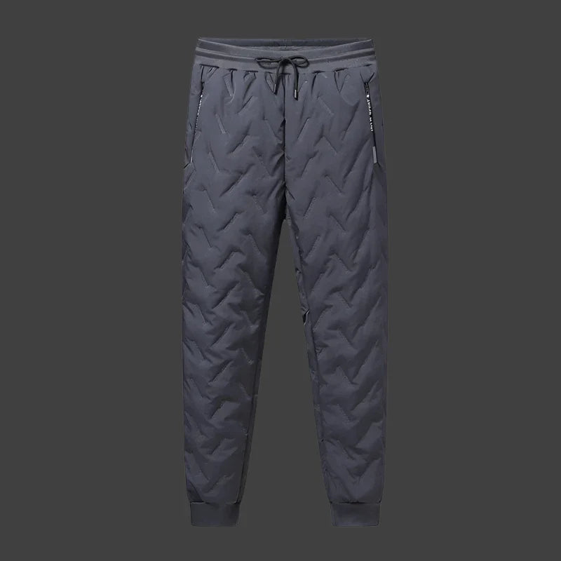 Men's Quilted Fleece-Lined Thermal Jogger Pants