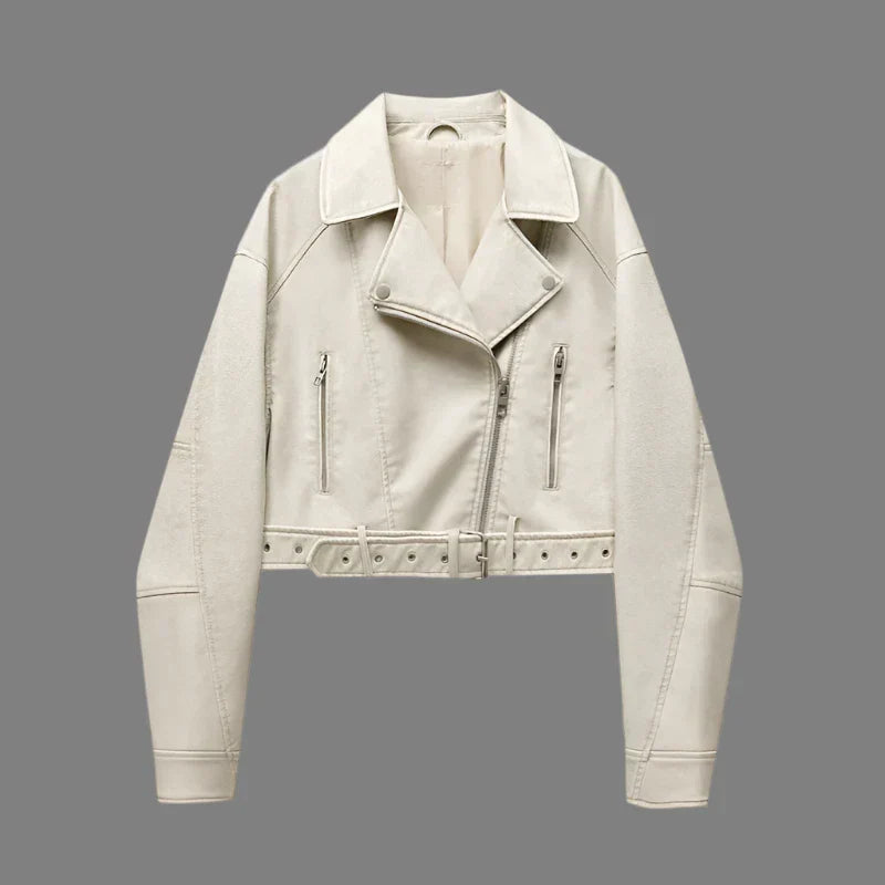 Women's Faux Leather Biker Jacket