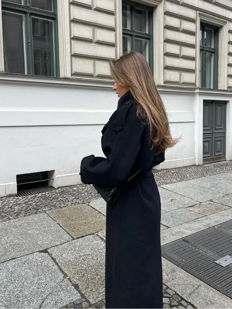 Women's Oversized Wool-Blend Coat