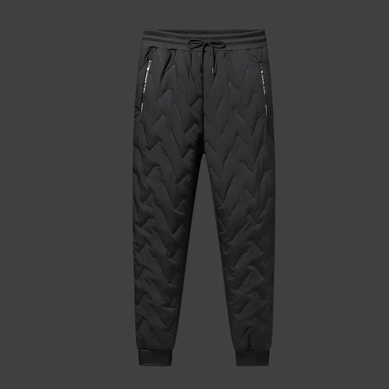 Men's Quilted Fleece-Lined Thermal Jogger Pants