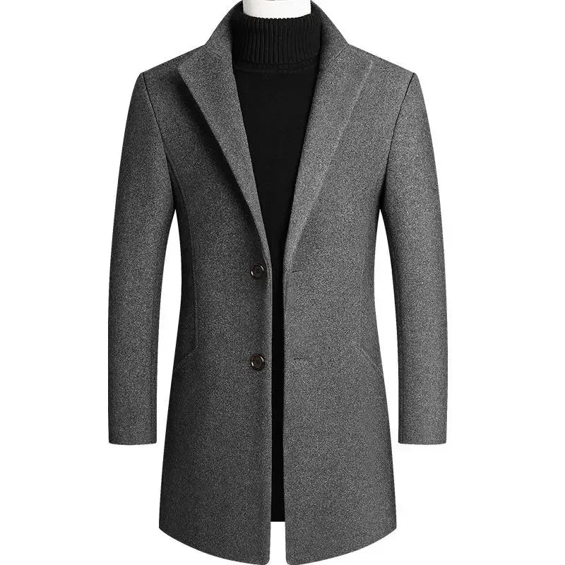 Men's Stand Collar Overcoat
