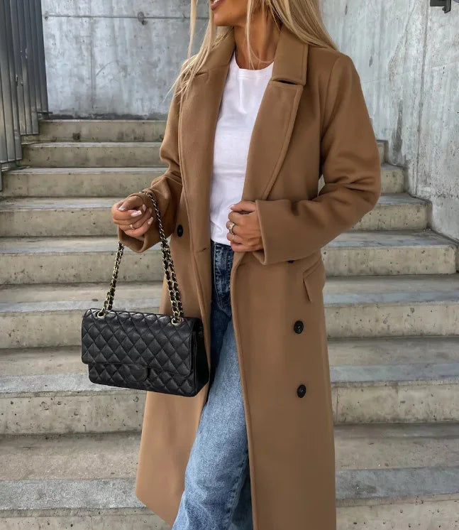 Women's Thick Double-Breasted Coat