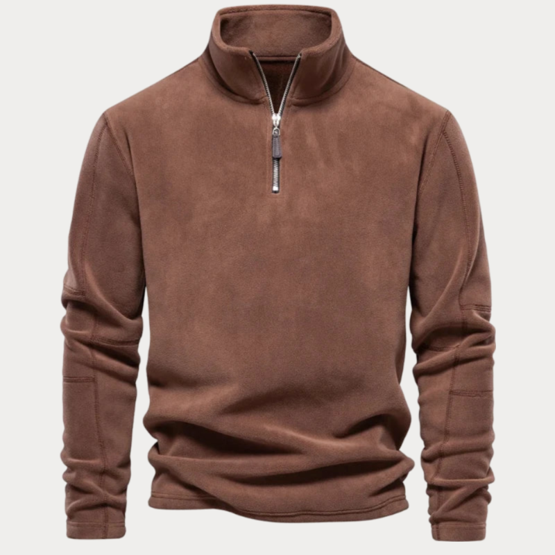 Men's Quarter-Zip Polar Fleece Pullover