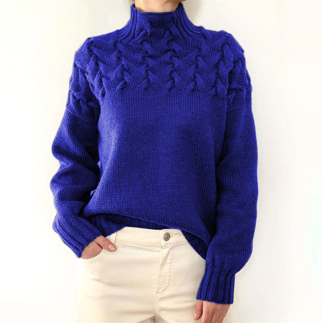 Women's Cable-Knit Turtleneck Sweater