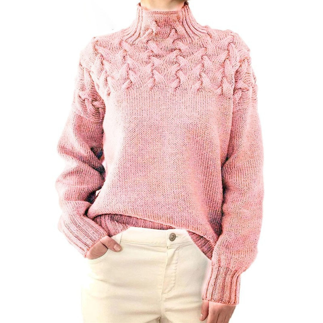 Women's Cable-Knit Turtleneck Sweater