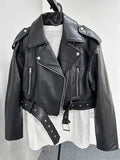 Women's Faux Leather Biker Jacket
