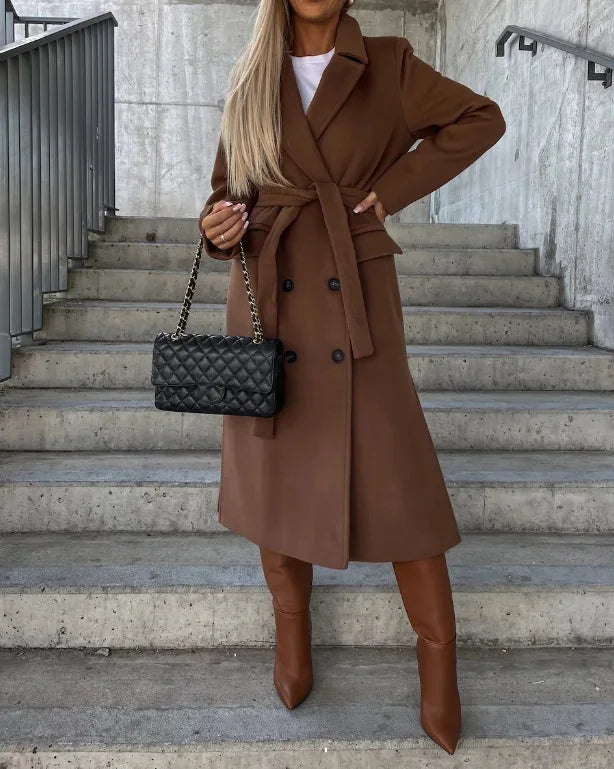 Women's Thick Double-Breasted Coat