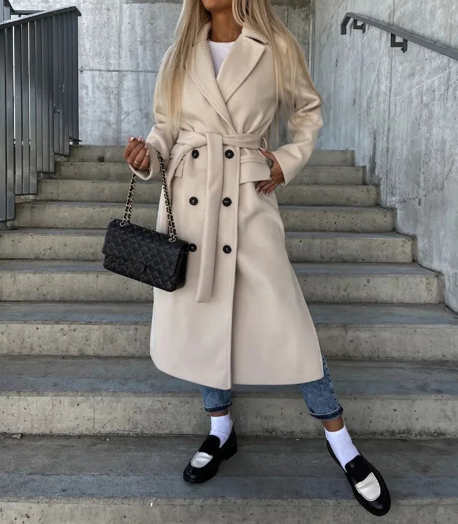 Women's Thick Double-Breasted Coat
