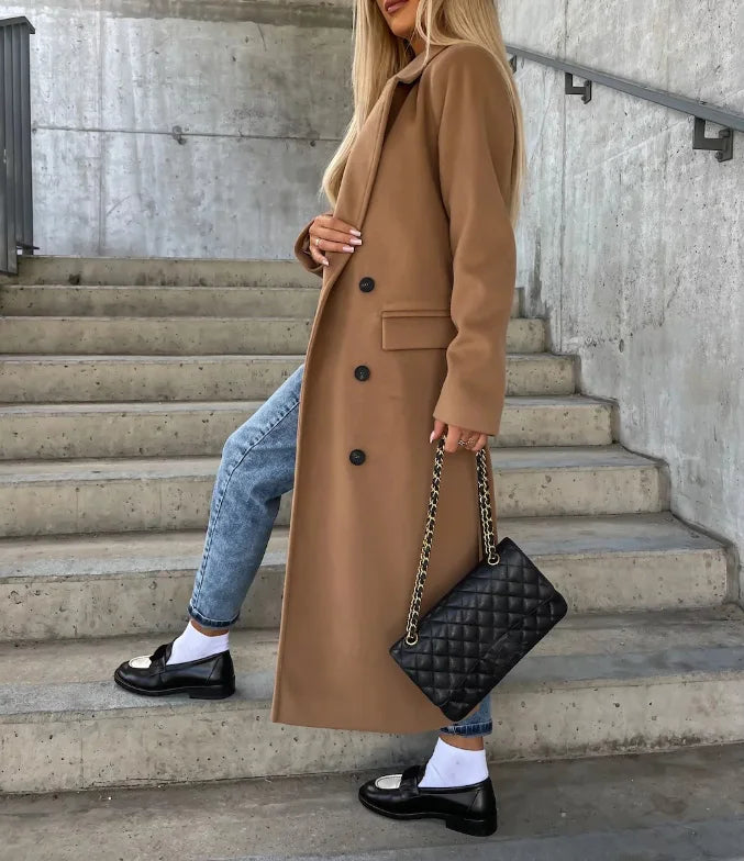 Women's Thick Double-Breasted Coat