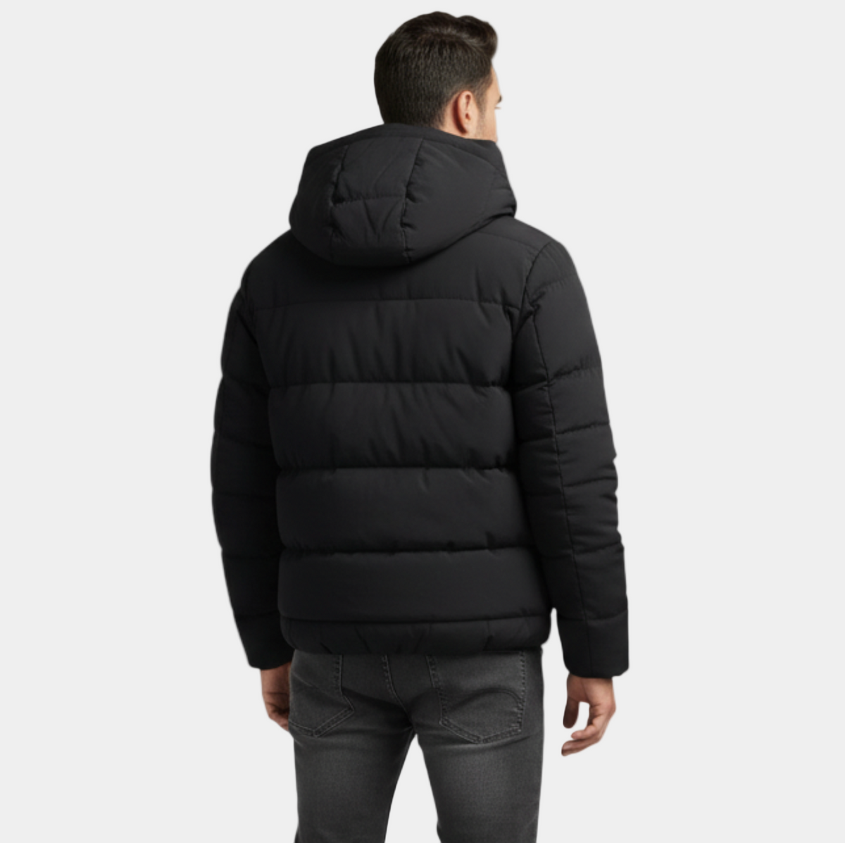 Men's Hooded Quilted Winter Jacket